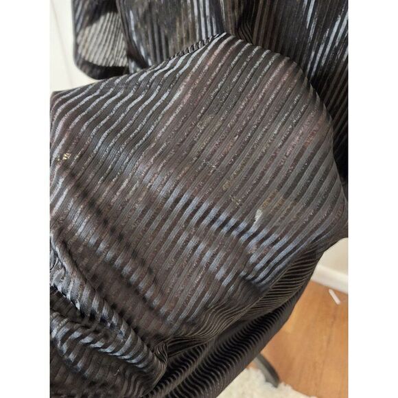 Fredrick's of Hollywood Black Sheer Robe One Size - Picture 5 of 5